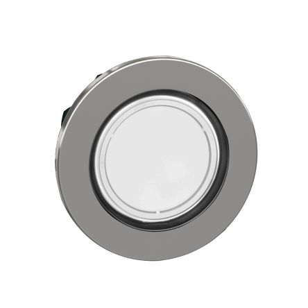 Schneider Electric, ZB4, Flush White LED Pilot Light, 22 mm Cutout, Round
