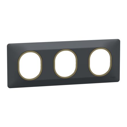 Schneider Electric Anthracite 3 Gang Light Switch Cover