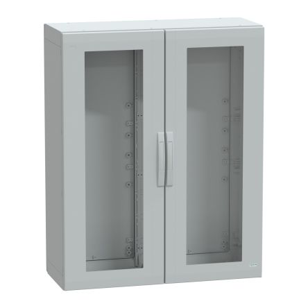 Schneider Electric PanelSeT PLA Series Fibreglass Reinforced Polyester 2-Door Floor Standing Enclosure, Single Door