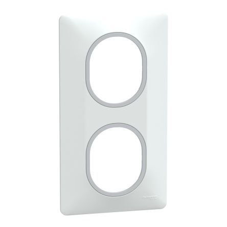 Schneider Electric White 2 Gang Light Switch Cover