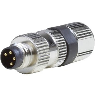 B&R Male 4 way Straight to Female 4 way M8 Connector