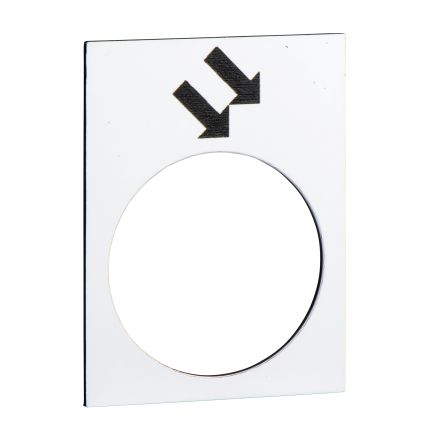 Schneider Electric Legend for Use with XACA, XACB, XACM, Pre-printed "Fast on White Background (Horizontal Mounting),