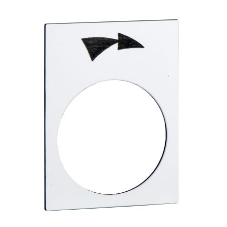 Schneider Electric Legend for Use with XACA, XACM, XACB, Pre-printed "Black slew right, Slow-Fast