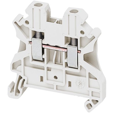 Schneider Electric NSYTRV22WH Linergy Series Terminal Block White, 2.5mm², 1-Level, Screw, CSA