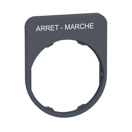 Schneider Electric Legend for Use with Harmony XB4, Harmony XB5, Pre-printed "ARRET-MARCHE