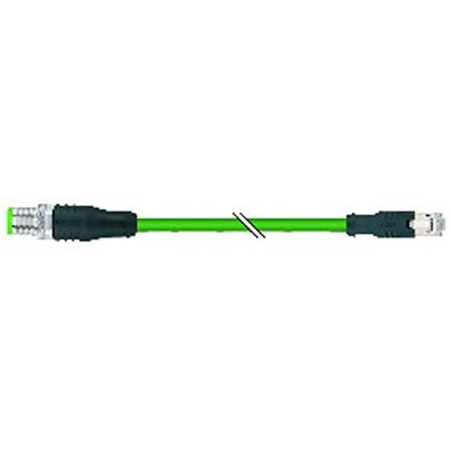 B&R Male 4 way Straight to Male 4 way Straight Cable, 1 m