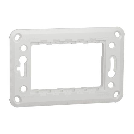 Schneider Electric New Unica Series Polybutylene Terephthalate Bracket for Use with Socket 105.5 mm x 105.5 mm x 70mm