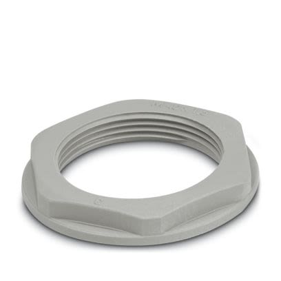 Phoenix Contact Grey, Silver Polyamide Cable Gland Locknut, M40 Thread