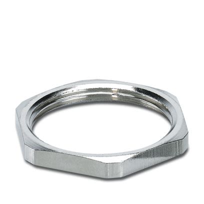 Phoenix Contact Silver Nickel Plated Brass Cable Gland Locknut, M40 Thread