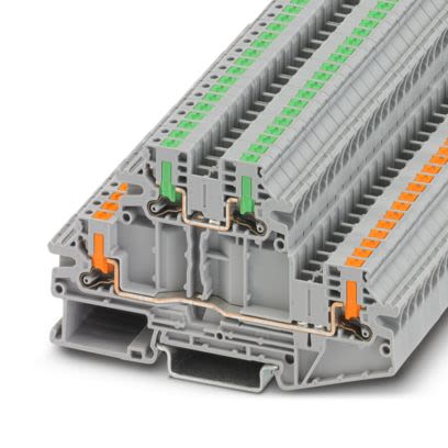 Phoenix Contact 1088773 Double Level Terminal Block Grey, 0.14mm², 4 mm², 2-Level, Push-in