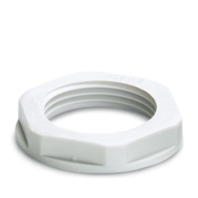 Phoenix Contact Light Grey Polyamide 66 Cable Gland Locknut, M20 Thread