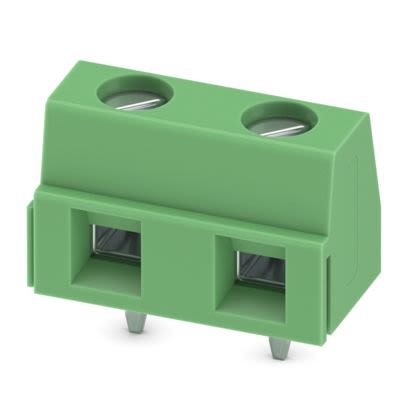 Phoenix Contact PCB Terminal Block, 2-Contact, 7.62 mm Pitch, Wave Soldering Mount, 1 Row