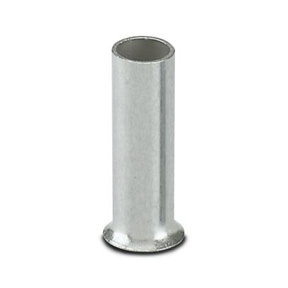 Phoenix Contact Ferrule, 7 mm Pin Length, 1.7 mm Pin Diameter, Silver to 16 AWG Wire Size
