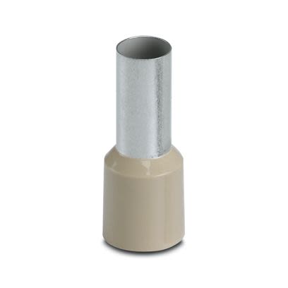Phoenix Contact, AI 35 -16 BE Insulated Ferrule, 16 mm Pin Length, 8.3 mm Pin Diameter, Beige to 2 AWG Wire Size