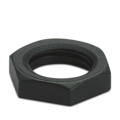Phoenix Contact Black Polyamide Cable Gland Locknut, M10 Thread