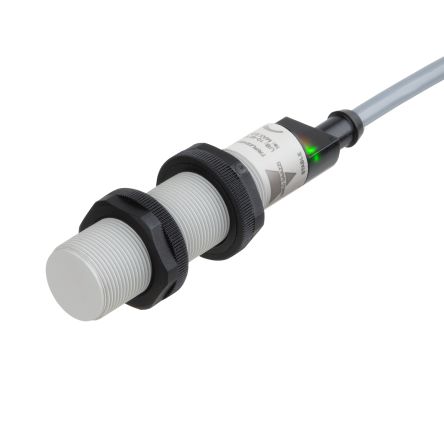 Carlo Gavazzi CA18CBF08BPA2IO Barrel Capacitive Proximity Sensor CA18CBxxBPxIO 15 mm, M12 NPN, PNP 200mA 40V dc 1 kV ac