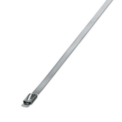 Phoenix Contact Cable Tie, Standard, 520 mm x 4.6mm, Silver Polyamide