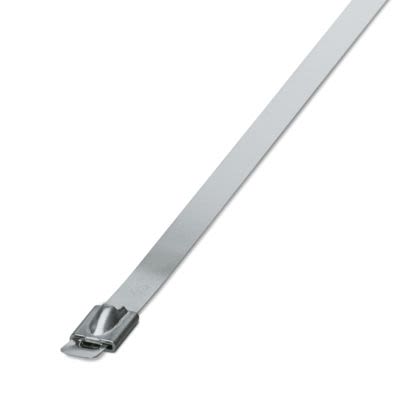 Phoenix Contact Cable Tie, Standard, 520 mm x 7.9mm, Silver Polyamide
