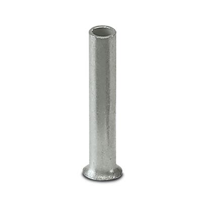 Phoenix Contact Ferrule, 7 mm Pin Length, 0.9 mm Pin Diameter, Silver to 22 AWG Wire Size