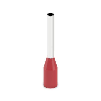 Phoenix Contact Insulated Ferrule, 12 mm Pin Length, 1.7 mm Pin Diameter, Red to 16 AWG Wire Size