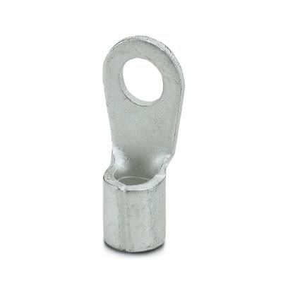 Phoenix Contact, C-RC 6/M4 Uninsulated Ring Terminal, M4 Stud Size 14 AWG 10 AWG Wire Size, Silver