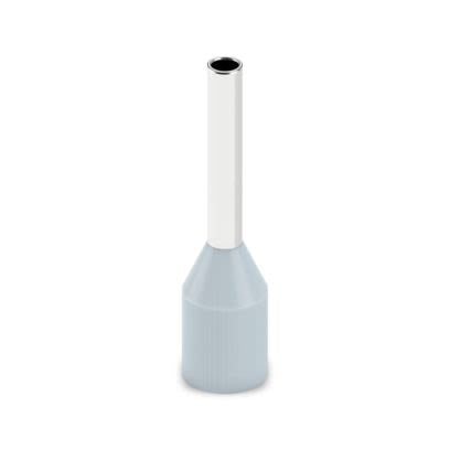 Phoenix Contact Insulated Ferrule, 8 mm Pin Length, 1.3 mm Pin Diameter, Grey to 18 AWG Wire Size