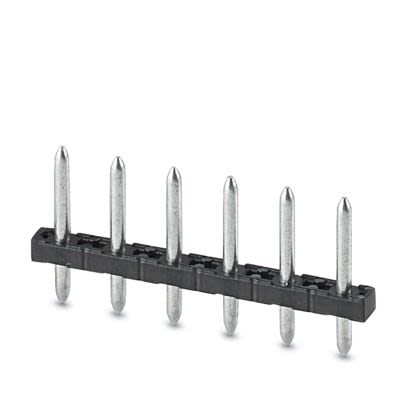 Phoenix Contact Straight Wave Soldering Mount PCB Pin Strip, 7 Contact(s), 5 mm Pitch, 1 Row, Unshrouded
