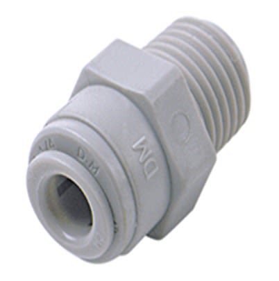 Norgren Pneufit Acetal (POM) Push-in Fittings Series, D24250738, 3/8 in, ISO R, UNF, NPT, ISO G