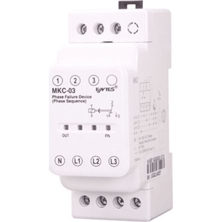 ENTES Phase/Voltage Monitoring Relays, 3 Phase, 1 CO, Rail, DIN Rail