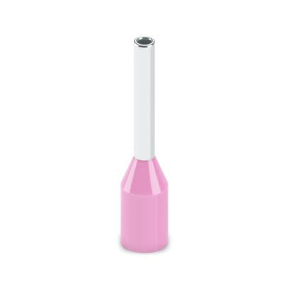 Phoenix Contact, AI Insulated Ferrule, 6 mm Pin Length, 0.8 mm Pin Diameter, Yellow to 22 AWG Wire Size