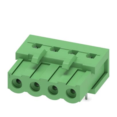 Phoenix Contact Wave Soldering Mount PCB Header, 4 Contact(s), 5.08 mm Pitch, 1 Row, Shrouded