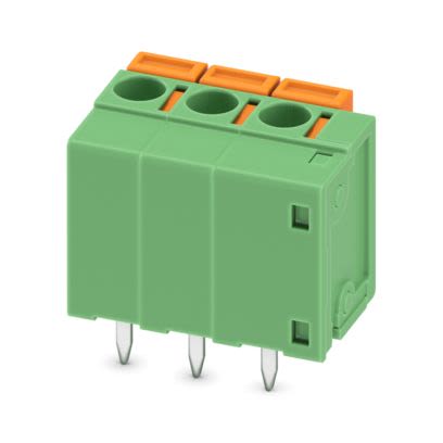 Phoenix Contact FFKDS(A)/V1 Series PCB Terminal Block, 3-Contact, 5.08 mm Pitch, Wave Soldering Mount, 1 Row
