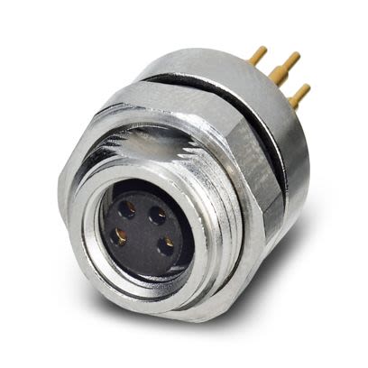 Phoenix Contact Circular Connector, 4 Contacts, Plug-in, M12 Connector, Socket, Female, IP65, IP67