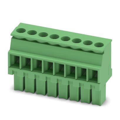Phoenix Contact PCB Terminal Block, 8-Contact, 3.5 mm Pitch, Push-in, 1 Row Socket