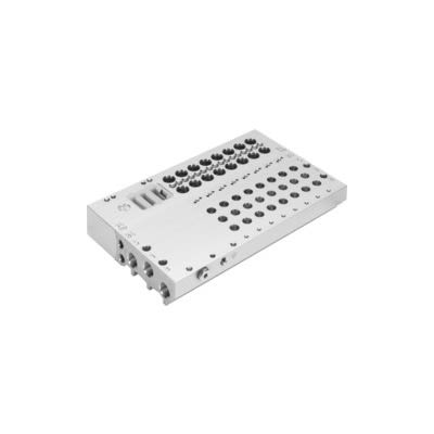 Festo VABM-B10 series 8 station NPT Manifold for use with Solenoid And Pneumatic Valve, 8026374