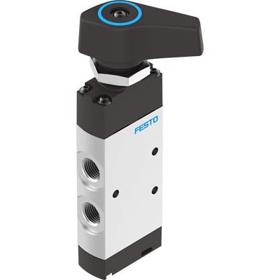 Festo Manual Pneumatic Manual Control Valve VHEF Series, NPT 1/4 in NPT, 8080973