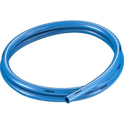 Festo Thermoplastic Elastomer, Flexible Tubing, 6 mm ID, 10 mm OD, Blue
