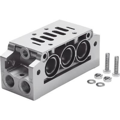 Festo NAVW series 1 station NPT Manifold Base for use with Pneumatic Valve Actuators, 152792