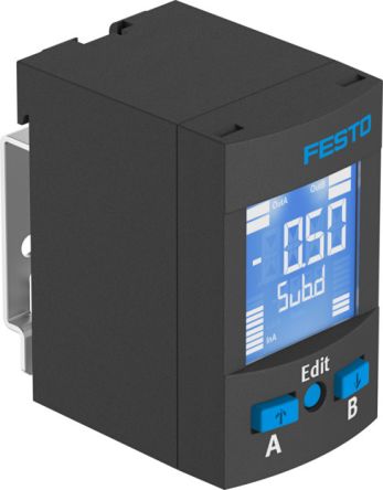 Festo SPAU Series Pressure Sensor, Analogue Output 0 bar 12 bar, Relative Reading