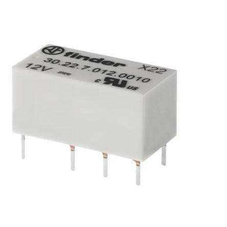 Finder PCB Latching Relay, 48V dc Coil, 2A, CO