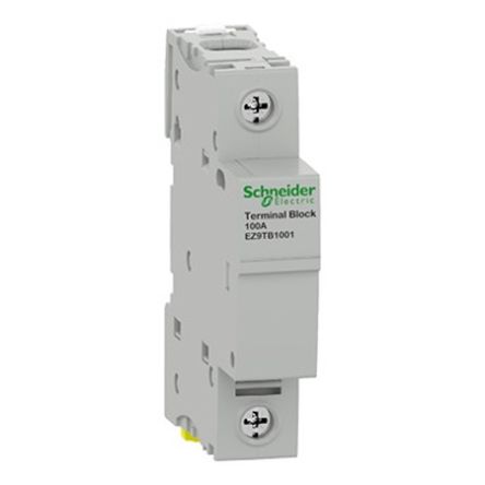 Schneider Electric Easy9 Series Terminal Block, 1-Way, 25mm², 35 mm² Wire, 100A Screw