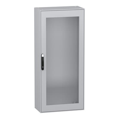 Schneider Electric NSY Series Black, Grey Sheet Steel General Purpose Enclosure, IP55, IK08 1800 mm, 800 mm, 400 mm