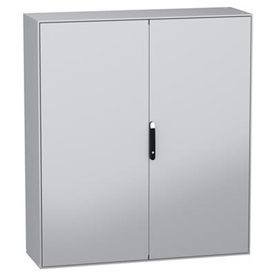 Schneider Electric NSY Series Grey, Black Stainless Steel General Purpose Enclosure, IP55, IK10 1600 mm, 1800 mm, 500 mm