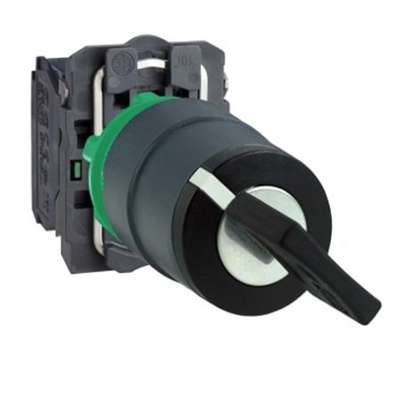 Schneider Electric Key Operated Switch Selector Switch - (2 NO) 22 mm Cutout Diameter 2 Positions