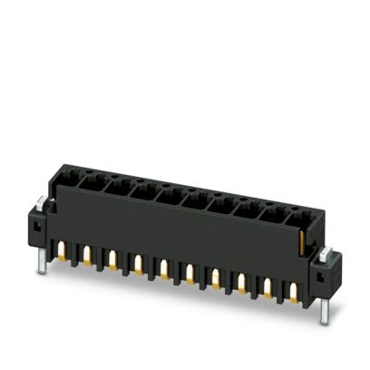 Phoenix Contact MCV Series Straight Solder PCB Header, 3 Contact(s), 2.54 mm Pitch, 1 Row, Shrouded