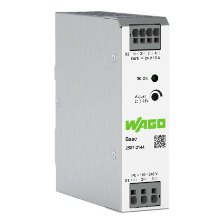 WAGO 2587 Power Supply Power Supply 240V ac AC Input 24V dc, 5 A Output DC 120 W