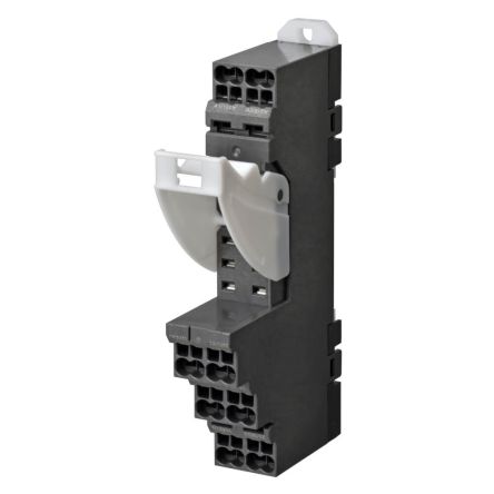 Omron P2RF 8 Way 250V ac DIN Rail Relay Socket, for use with H3RN Series Timer, KL7 Series Liquid Leakage Sensor,