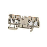 Weidmüller 1521690000 DIN Rail Terminal Block Beige, 2.5mm², 1-Level, Push-in, IECEx/ATEX
