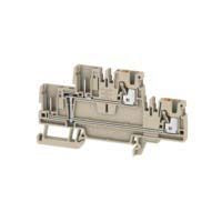 Weidmüller DIN Rail Terminal Block Beige, 2.5mm², 2-Level, Push-in