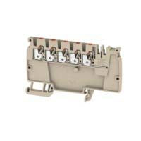 Weidmüller DIN Rail Terminal Block Beige, 2.5mm², 1-Level, Push-in